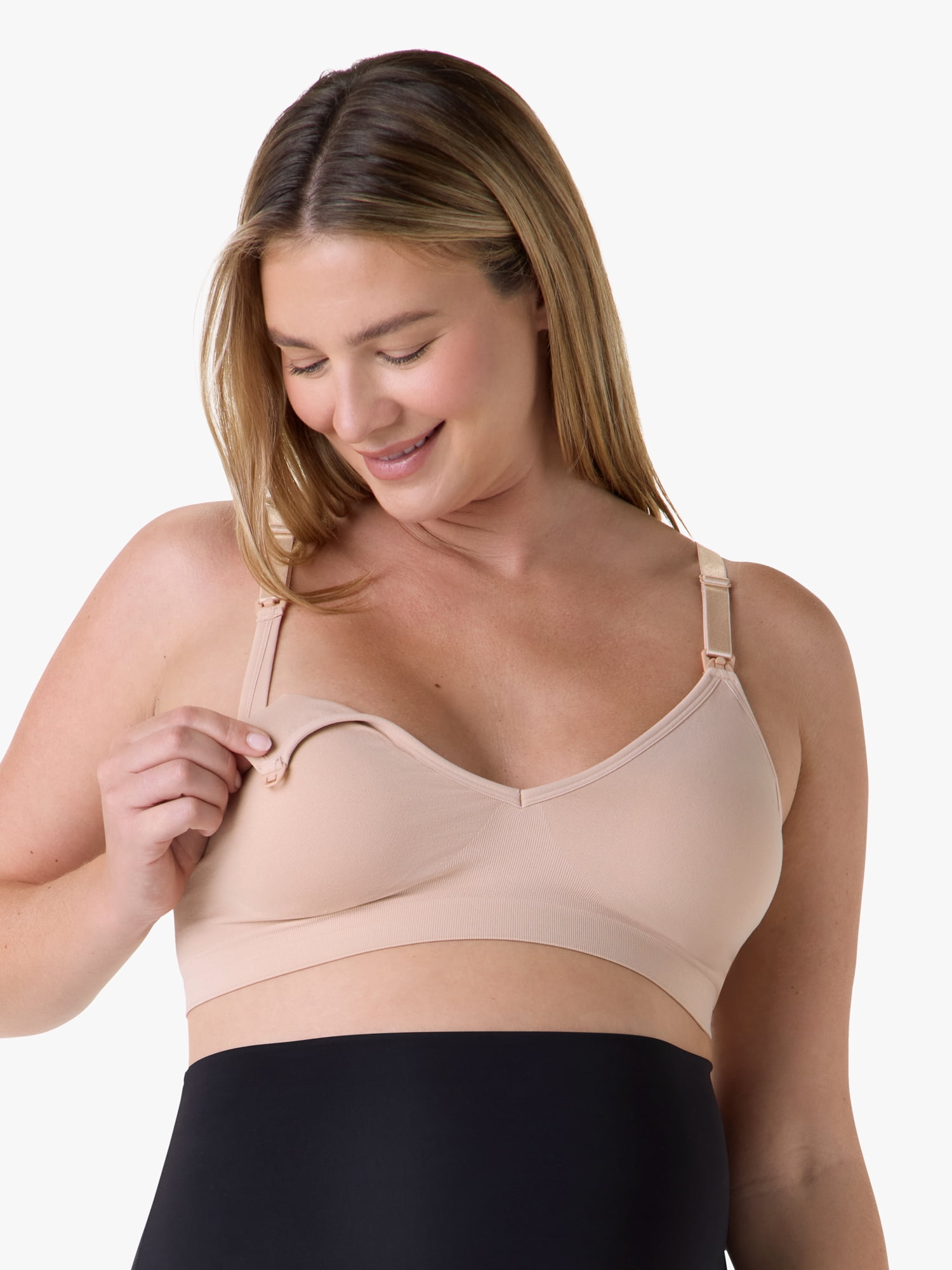 Ingrid & Isabel For Every Belly Women's Maternity & Nursing Seamless, 3-Pack Bra, SizesS-XXXL