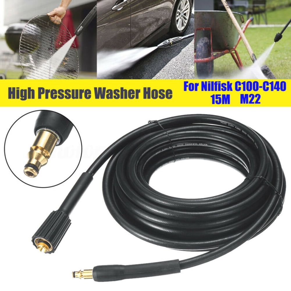 5/10/15M M22 HIGH PRESSURE WASHER HOSE FOR NILFISK C100 C110 C120 C130 SMART 