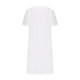 thumbnail image 5 of Puntoco Vestido De Manga Corta Con Cuello En V, Vestido De Manga Corta De Encaje Con Cuello En V De Algodón Y Lino De Color Liso A La Moda Para Mujer Blanco Xl, 5 of 6