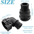 thumbnail image 2 of SUTENGDA 2 Pieces Heater Inlet Hose Connector Compatible with Chevy Sonic Hatchback Replace Parts 95089363/950893634, 2 of 6