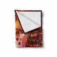 thumbnail image 2 of Christmas Soft Flannel Fleece Throw Blanket, Noel Room Design Bunch of Holly Yule Objects Fantasy Eve Ornate Illustration, Cozy Plush for Indoor and Outdoor Use, 70" x 90", Orange, by Ambesonne, 2 of 6