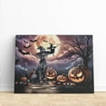 thumbnail image 3 of Spooky Halloween Night Witch Great Dane Glowing Pumpkins Horizontal Matte Canvas Poster Danes Dog Lover Gifts Wall Art Home Decor - 12015, 3 of 5
