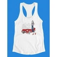 thumbnail image 3 of Woman And A Car Tank Women -Image by Shutterstock, Female x-Small, 3 of 4
