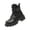 #064-Black, variant on Paaisye Womens Boots Ankle Booties Women's Boots Chunky Heel Slip Resistant with Side Zipper Cushioned Sole Classic Lace-Up Casual Booties for Daily Wear,Black 37