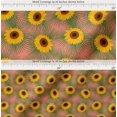 thumbnail image 2 of Soimoi Cotton Voile Fabric Leaves & Sunflower Floral Fabric Prints by Yard 42 Inch Wide, 2 of 7