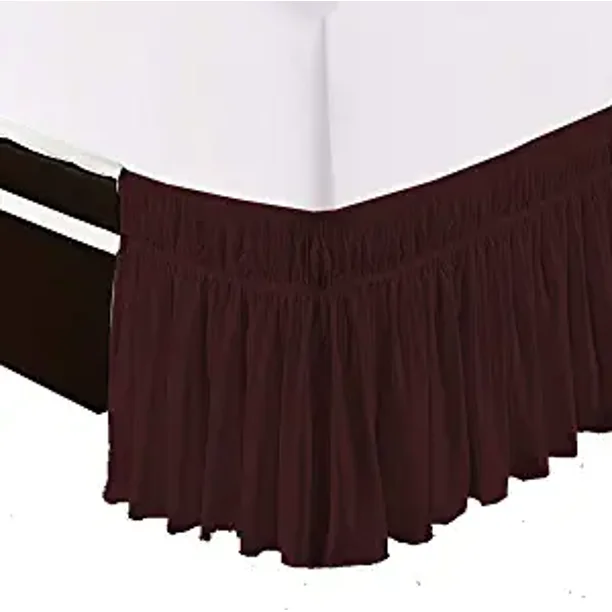 Bed Skirt Queen Size Wrap Around Bed Skirt 18 Inch Depth Easy Fit