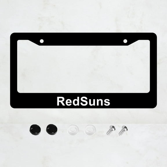 Redsuns License Plate Prame Aluminium Rust-Proof Auto Parts License Plate Decorative Screws Fit Standard 2 Holes 1 U.S. License Plate, 12.2x 6.3 Inch