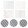 thumbnail image 2 of 4 Sheets Self Adhesive Face Gems Jewels Rhinestone Pearl Stickers DIY Nail Art Stickers, 2 of 6