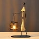 thumbnail image 2 of Candelabro de Hierro Nórdico con Escultura de Personaje Abstracto, Candelabro de Mesa, Lámpara de , No Contiene Velas, 2 of 5
