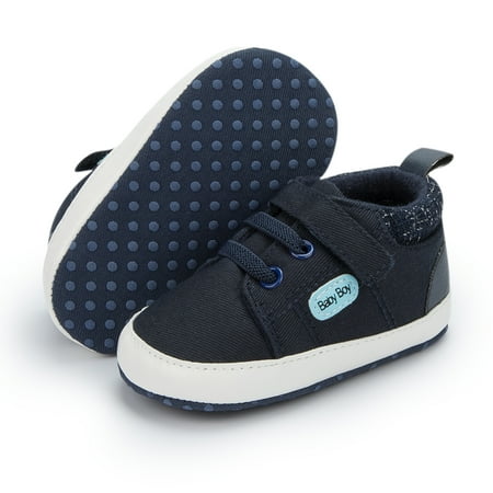 Bonario Baby Boys Girls Shoes Infant High Tops Ankle Sneakers Soft Anti-Slip Sole for First Walkers 3-18 Months