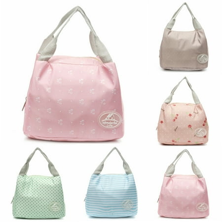 Insulated Transport Tote Meigar Portable Lunch Insulated Bags Carry Tote, Hot Cold Pockets Lunch Box for Girls Women Outdoor Picnic Work ()