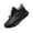 Black, variant on Mens Ankle Boots Fleece Lined Casual Light Warm Winter Snow Shoes Quick Lace Slip Resistant Soft Walking Sneakers