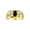 Onyx, variant on Men's Rings 14K Yellow Gold Rings Designer Weave Band 7X5MM Oval Gemstone & Diamond Ring Onyx October Birthstone Rings For Men,  Size 9