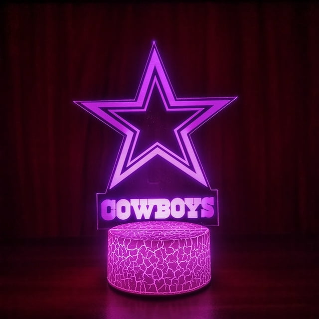 Lámpara nocturna Cowboys Anime Decor 3D Illusion con USB