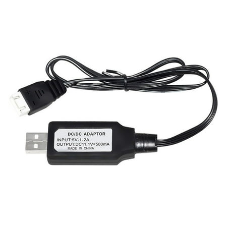 T-HOTLYST 11.1V 500mAh Fast USB Charger Cable with XH4P ConnectorPlug for Lithiums Lipo Battery RemoteControl Car Boats