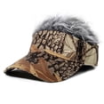 thumbnail image 2 of Gorro de peluca ajustable con visera falsa para mujer y hombre, accesorio creativo de moda urbana con personalidad Fivean unisex, 2 of 2