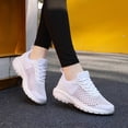 thumbnail image 5 of Women's Breathable Mesh Sneakers Fashion Lace Up Comfortable Lightweight Walking Shoes For Ladies Casual Athletic Footwear, 5 of 9