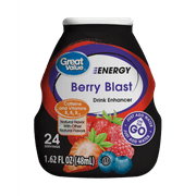 (10 pack) (10 Pack) Great Value Energy Drink Enhancer, Berry Blast, 1.62 fl oz
