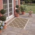 thumbnail image 5 of Safavieh Courtyard Alyssa Geometric Indoor/Outdoor Area Rug, Brown/Bone, 2'7" x 5', 5 of 15