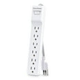 thumbnail image 3 of CyberPower MP1087SS Surge Protector, 2-Pack, 500 Joules, 6 Outlets, 3 ft Cord, 120V, White, 3 of 8