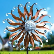 Metal Wind Spinner for Garden and Yard - Kinetic Wind Spinners Outdoor Large (24 x 84 inches)