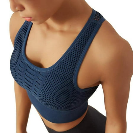 

Breathable and shockproof underwear Sports Bras Everyday Bras For Women 1-Pack Women s No Rims Comfortable Sexy Breasted Solid C