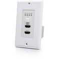 thumbnail image 2 of C2G 1-Gang Dual HDMI HDBaseT Wall Plate Transmitter RS232 over Cat Extender, 2 of 5