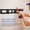 thumbnail image 3 of WRITWAA Caulking Tube Storage Rack Black Wall Mounted Tool Organizer For Garage 1Pack, 3 of 8