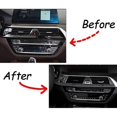 thumbnail image 3 of Para - 5 Series G30 2018-2022 Fibra de Carbono Consola de Coche Aire Acondicionado Adorno de Cubierta de Salida de VentilacióN Accesorios de Etiqueta Engomada de Marcos, 3 of 5