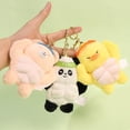 thumbnail image 5 of Soft Plush Toy Keychain, Muscular Stuffed Animal with Key Ring for Kids Bag, Purse, Handbag, Backpack, 5 of 5