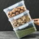 thumbnail image 5 of Cateissary Contenedores de almacenamiento de fruta fresca y organizada para refrigerador con cesta filtrable y aislamiento de aire Organizadores de utensilios de cocina Gris claro 850ML, 5 of 6
