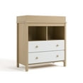 thumbnail image 4 of Storkcraft Alpine 2-Drawer Infant Changing Table Dresser, Driftwood with White, 4 of 14