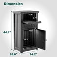 thumbnail image 2 of Outdoor Package Delivery Box - Lockable Anti-Theft Parcel Drop Box, Waterproof Storage for Porch, House & Curbside,Black, 2 of 8