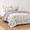 Blush-Quilt - King/Cal King, variant on Blush Comforter - Full/Queen Reversible Rayon Cotton Bedding Set with Pillowcases