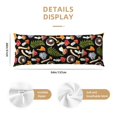 thumbnail image 2 of KLL Ultra Soft Microfiber Body Pillow Cover/Pillowcases 20"x54" with Hidden Zipper Closure-Mushrooms, 2 of 5