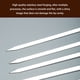 thumbnail image 3 of Advancent Brochetas para barbacoa, 8 piezas, suaves, resistentes al calor, antideslizantes, reutilizables, lavables, accesorios de herramientas Cocina y Comedor 50cmx10mmx2mm, 3 of 6