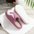thumbnail image 3 of Mepaouo Womens Mens Slippers Halloween Cute Cartoon Plush Pumpkin Spooky House Home Winter Slippers Shoes, 3 of 6