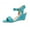 Sky Blue, variant on Women's Slingback Chunky Heels, Closed Toe Low Heel Pumps, Adjustable Ankle Strap Backless Mules, Casual Dress Shoes, Casual Dressy Sandals for Women Black 8.5