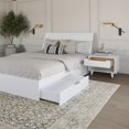 thumbnail image 4 of Nexera Ensemble de Chambre à Coucher à Rangement Double 3 Pcs, Blanc, Double, 4 of 6