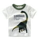 thumbnail image 1 of Gibobby Playera TéRmica Ligera Camisetas años, camisetas de dinosaurio para niños, ropa de manga para niños pequeños, camisetas de cuello redondo para niños de 1 a 7 años(Blanco, 3-4 Años), 1 of 3