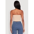 thumbnail image 5 of Womens Side Ruched Cropped Tube Top, 5 of 5