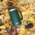 thumbnail image 2 of Berriyo 22oz Stainless Steel Coffee Mug with Handle,Double Wall Vacuum Insulated,Tritan Sliding Lid(Forest), 2 of 8