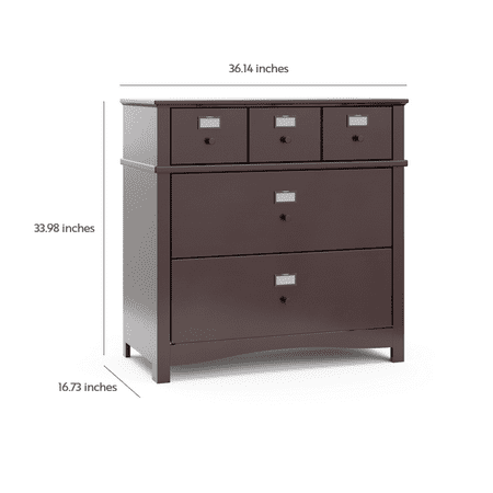 Graco Story 3 Drawer Nursery Customizable Dresser Espresso