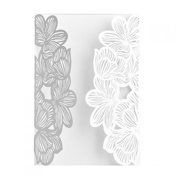 10 Tarjetas De Invitación De Boda, Tarjetas De Felicitación Con Forma De Flor Hueca Con Hoja Interior En Para Fiesta, Boda, Compromiso, Despedida De Soltera,