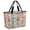 Brown, Yellow, Pink, variant on Tropical Pineapple Beach Bag for Women, Large Breathable Mesh Beach Tote Bag, Summer Palm Leaves Flowers Colorful Stripes Sandproof Lightweight Travel Bags for Vacation Picnic Swimming Pool