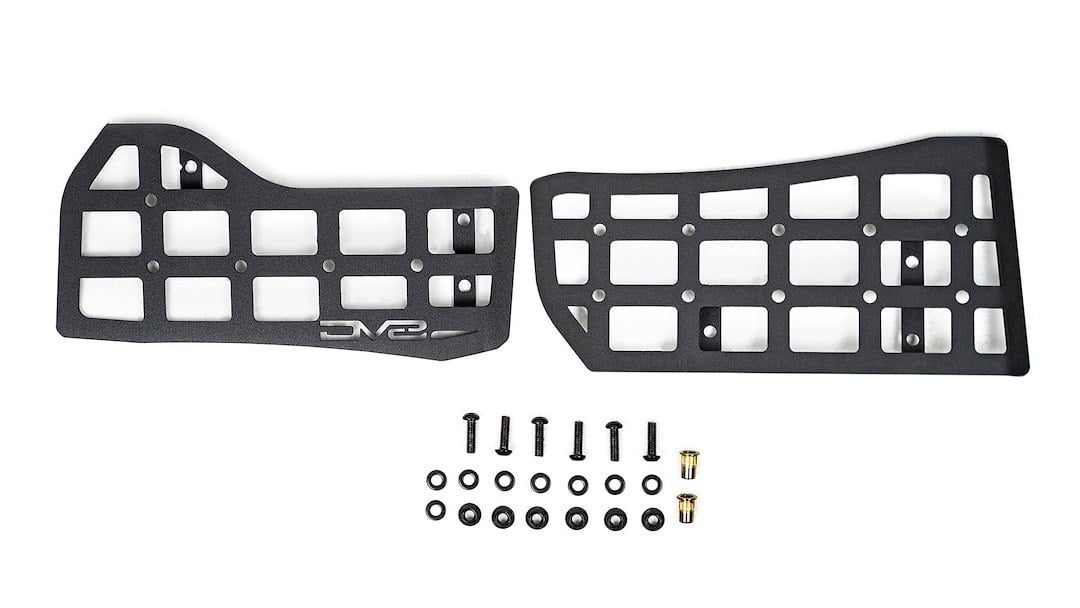 Center Console Molle Panels for 2018-2024 Jeep Wrangler & 2020-2024 Jeep Gladiator | Mount for Pouches, Med-Kits, Tools, Holsters & Other Accessories | Automatic & Manual Transmissions | DV8 Offroad