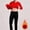 Red, variant on MOONDU Mens Thermal Underwear Set Long Johns Base Layer Fleece Lined High Stretch Crewneck 2 Piece Top Bottom Winter Warm for Cold Weather