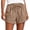 Coffee, variant on Gamivast Women's Waffle Knit Shorts Casual Summer Lounge Sweatshorts Elastic Waist Drawstring Pajama Shorts with Pockets Comfortable Sleep Everyday Wear Black M