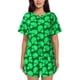 thumbnail image 1 of Balery Green Broccoli Conjunto de Pijama para Mujer con Estampado, Dos Piezas de Manga Corta y Shorts, Ropa de Dormir Suave con Cuello Redondo y Bolsillos-XX-Large, 1 of 6