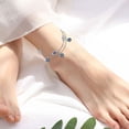 thumbnail image 3 of CACA LADY Evil Eye Anklet Bracelets For Women Waterproof 925 Sterling Silver Layered Anklet Evil Eye Adjustable Beach Anklets Blue Eyes Protection Jewelry for Women for Wife Girlfriend Friends, 3 of 6
